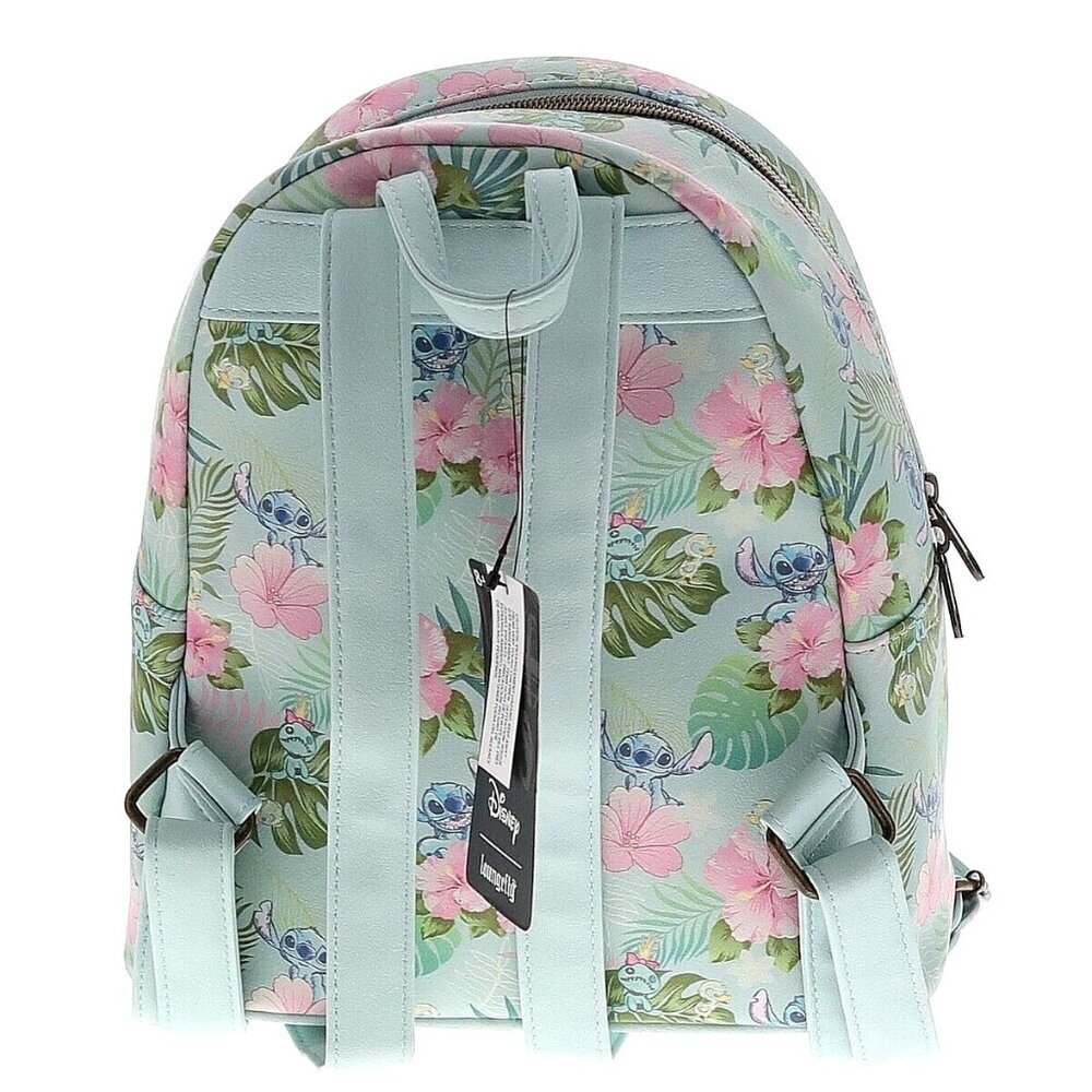 NWT Loungefly x Disney Lilo & Stitch Tropical Friends Floral Mini Backpack - Picture 2 of 5